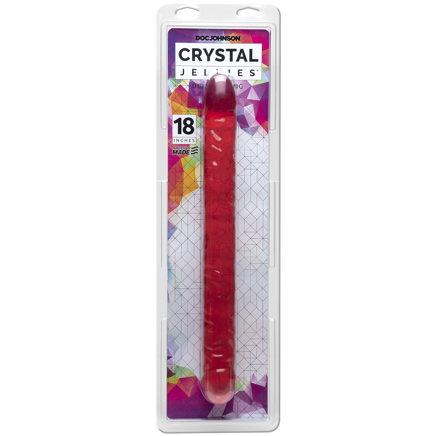 CRYSTAL JELLIES - 18 INCH DOUBLE DO PINK