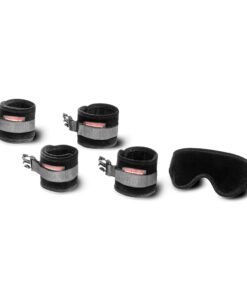 Black Label Seduction Cuff Kit Black Microfiber