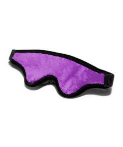 Black Label Loveblind Plush Blindfold Fluffy Purple