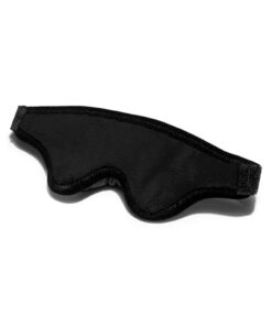 Black Label Loveblind Plush Blindfold Black Microfiber