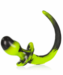 BEAGLE, puppy tail buttplug, ACID SWIRL, Medium